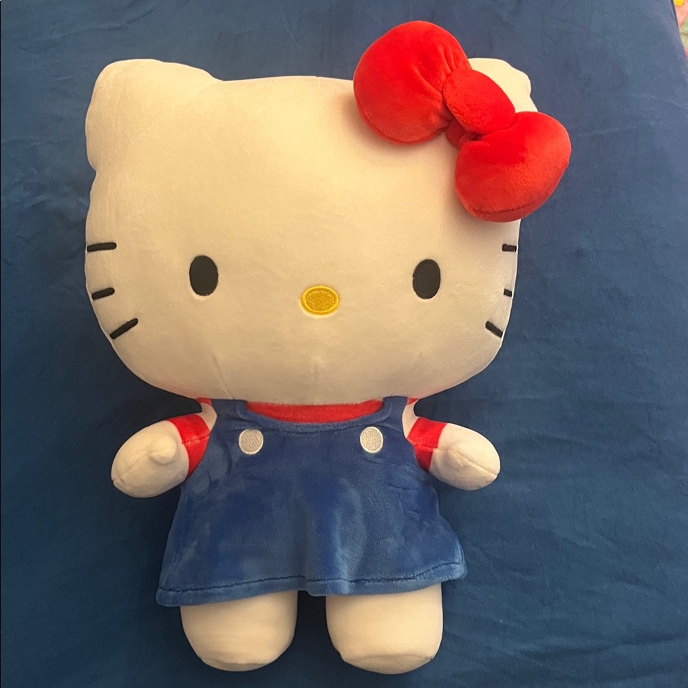 Hello Kitty Plush Toy with Red Bow